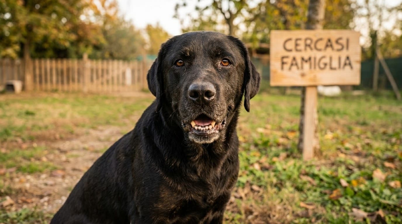 Labrador , cane di taglia grande in adozione a Comiso